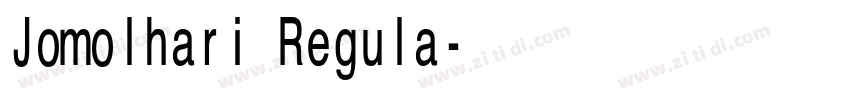 Jomolhari Regula字体转换 Jomolhari Regula字体转换